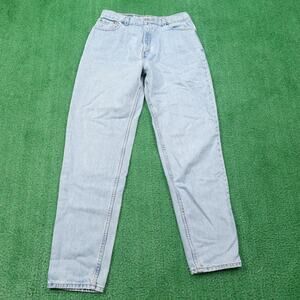 Vintage Levis 550 Jeans Womens 12 Light Wash Relaxed Fit Tapered Leg 31x30